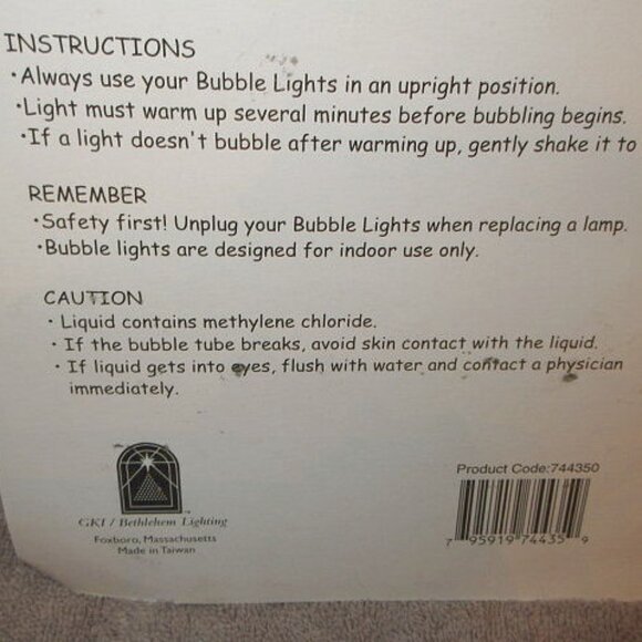 New Vintage Bethlehem Glitter Stars Bubble Light Bulbs for Christmas Tree Socket - Picture 9 of 12